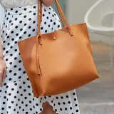 Women Handbag Large Work Solid Color Tote Bags