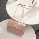 Women Shoulder Bags Crossbody Solid Color Chain Square Handbags