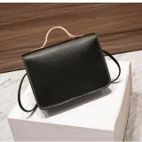 Women Crossbody Color Block PU Square Handbags