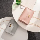 Women Shoulder Bags Crossbody Solid Color Chain Square Handbags
