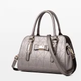 Women Solid Color Bowknot Handbag Crossbody Large Tote Bags