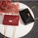Women Shoulder Bags Crossbody Solid Color Chain Square Handbags