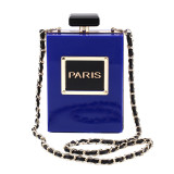 Women Crossbody Paris Perfume Bottle Shaped Handbag