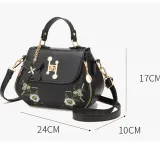 Women Crossbody Embroidered Square Handbags