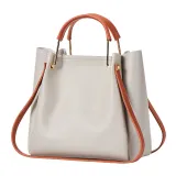 Women Shoulder Bags Solid Color Bucket Large Tote Bags