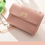 Women Shoulder Bags Crossbody Solid Color Chain Square Handbags