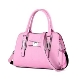 Women Solid Color Bowknot Handbag Crossbody Large Tote Bags