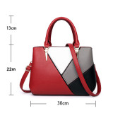 Women Shoulder Bags Crossbody Mulitcolor Matching PU Large Tote Bags