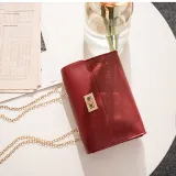 Women Shoulder Bags Crossbody Solid Color Chain Square Handbags