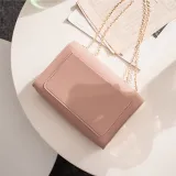 Women Shoulder Bags Crossbody Solid Color Chain Square Handbags
