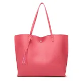 Women Handbag Large Work Solid Color Tote Bags