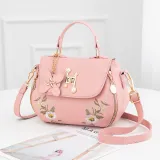 Women Crossbody Embroidered Square Handbags