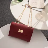 Women Shoulder Bags Crossbody Solid Color Chain Square Handbags