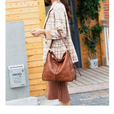 Women Shoulder Strap Bags Soft Leather PU Large Tote Handbags