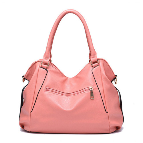 Women Solid Color Handbag Crossbody PU Large Tote Bags