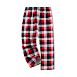 KidsHoo Exclusive Design Cute Christmas Deer Top Tshirt and Red Plaids Pants Christmas Family Matching Sleepwear Pajamas Sets