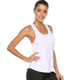 Women Loose Sexy Hollowed-Out Cross Back Exercise Yoga Activewear Workout Vest Tank Tops