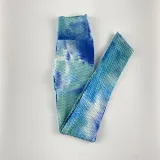 Women Tie-Dyed Bubble Yoga Leggings Slim Buttock Exercise Workout Fitness Pants