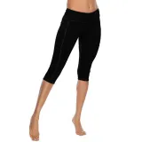 Women Buttock Tight Sports Side Pocket Quick-dry Fitness Leggings Sports Running Athletic Seven Pants