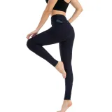Women Fashion Pocket Bubble Yoga Leggings High Elastic-lifting Buttocks Slimming Sweat Absorbing Pants