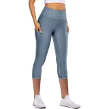 Women High Waist Yoga Leggings with Pockets Tummy Control Running Stretch Workout Fitness Pants