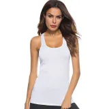 Women Workout Tank Yoga Tops Body-Building Basic Running Exercise Gym Fitness Activewear