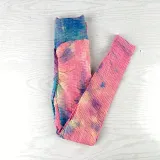 Women Tie-Dyed Bubble Yoga Leggings Slim Buttock Exercise Workout Fitness Pants