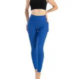 Women Fashion Pocket Bubble Yoga Leggings High Elastic-lifting Buttocks Slimming Sweat Absorbing Pants