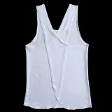 Women Sleeveless Shawl Halter Solid Color Fitness Yoga Vest Cross Back Vest