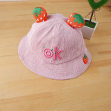 Kids Cute Fruit Ear Sunhat Bucket Hat