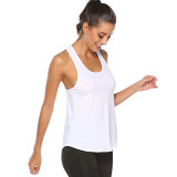 Women Loose Sexy Hollowed-Out Cross Back Exercise Yoga Activewear Workout Vest Tank Tops