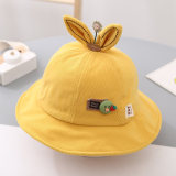 Kids Rabbit Ears Sunhat Bucket Hat Fisherman Cap