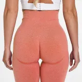 Women Seamless Yoga Leggings Sports Fitness Pants Moisture Absorption Tummy Control Running Stretch Workout Pants