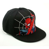 Kids Embroidery Spiderman Hip-hop Sunhat Baseball Peaked Cap
