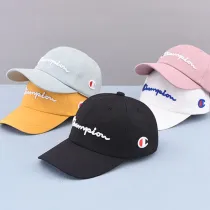 Kids Embroidery Letter Champion Sunhat Baseball Peaked Cap
