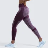 Women Seamless Hip Hygroscopic Yoga Leggings Sport Tights Workout Fitness Pants