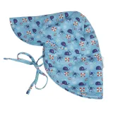 Kids Baby Breathable Mesh Prints Pattern Outdoor Flap Sunhat Face Cap