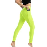 Women Fashion Pocket Bubble Yoga Leggings High Elastic-lifting Buttocks Slimming Sweat Absorbing Pants