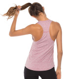 Women Stripe Style Quick-Dry Sport Vest Basic Cationic Fitness Training Yoga U Shape Collar And Off-The-Shoulder Vest