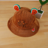 Kids Cute Fruit Ear Sunhat Bucket Hat
