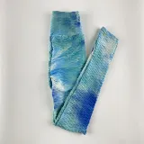 Women Tie-Dyed Bubble Yoga Leggings Slim Buttock Exercise Workout Fitness Pants