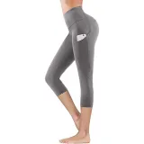 Women High Waist With Pocket Yoga Pants Tummy Control Running Workout Fitness Yoga Leggings