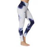 Women Jacquard Tie-Dye Yoga Suit Bubble Yoga Leggings High Waist Hip Lift Exercise Fitness Pants
