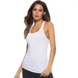 Women Workout Tank Yoga Tops Body-Building Basic Running Exercise Gym Fitness Activewear