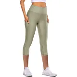 Women High Waist Yoga Leggings with Pockets Tummy Control Running Stretch Workout Fitness Pants