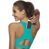 Women Hot Style Fitness Beauty Yoga Bra With Phone In Back Sport Bra