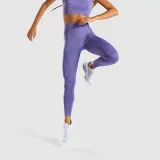 Women Seamless High Waist Hip Tight Yoga Leggings Jacquard Workout Sports Fitness Pants