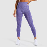 Women Seamless High Waist Hip Tight Yoga Leggings Jacquard Workout Sports Fitness Pants