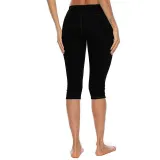 Women Buttock Tight Sports Side Pocket Quick-dry Fitness Leggings Sports Running Athletic Seven Pants