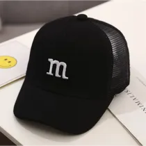 Kids Baby Letter Cotton Sunhat Mesh Summer Baseball Cap
